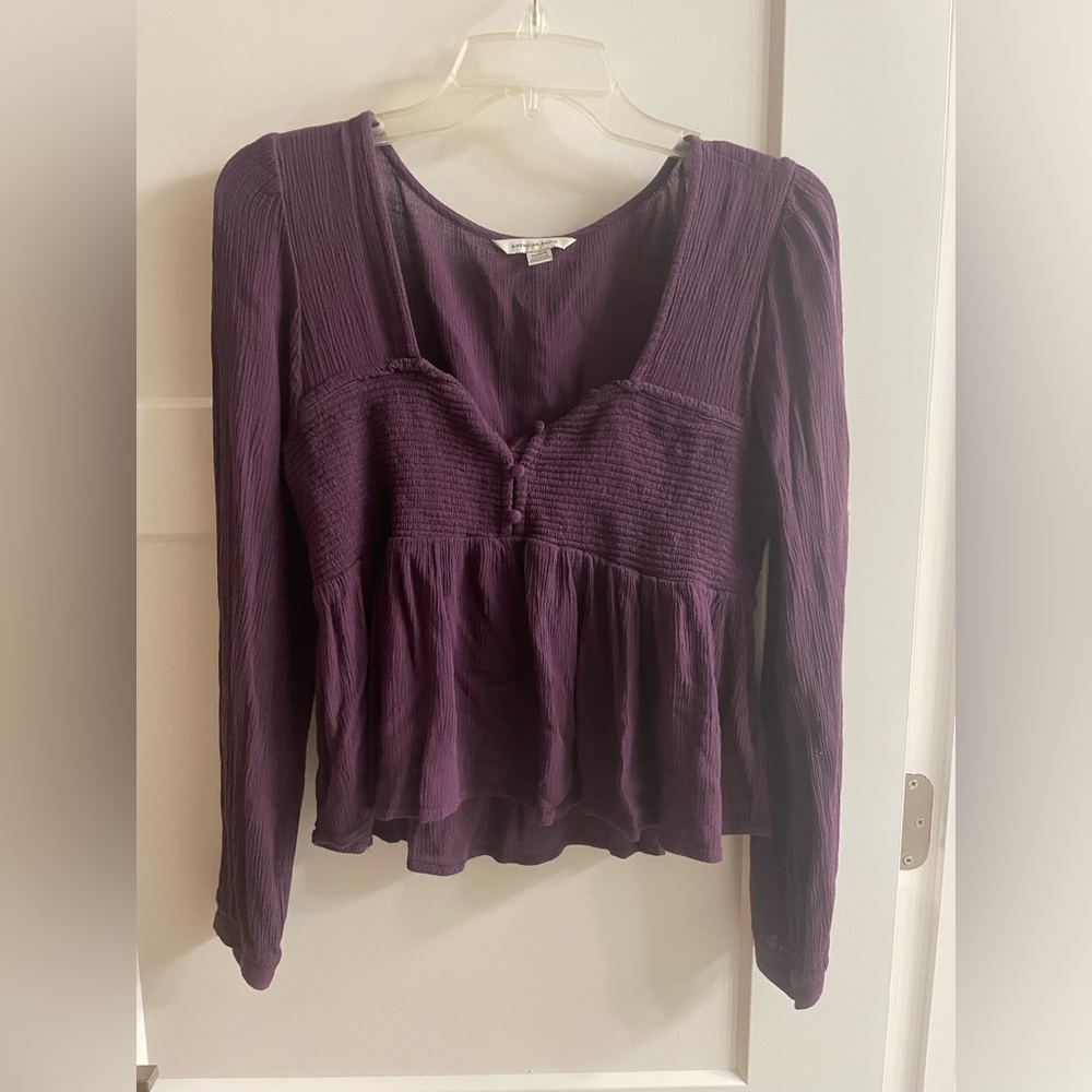 American Eagle Long-Sleeved Blouse